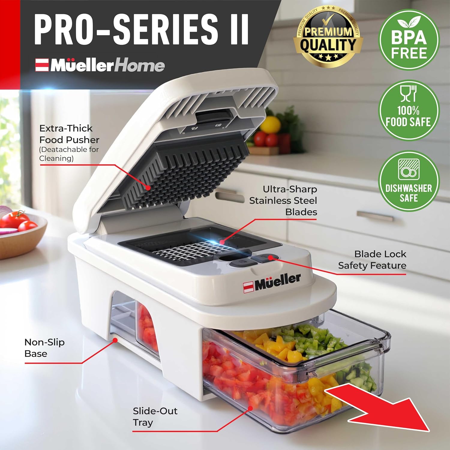 12-Blade Mandoline Slicer with Container