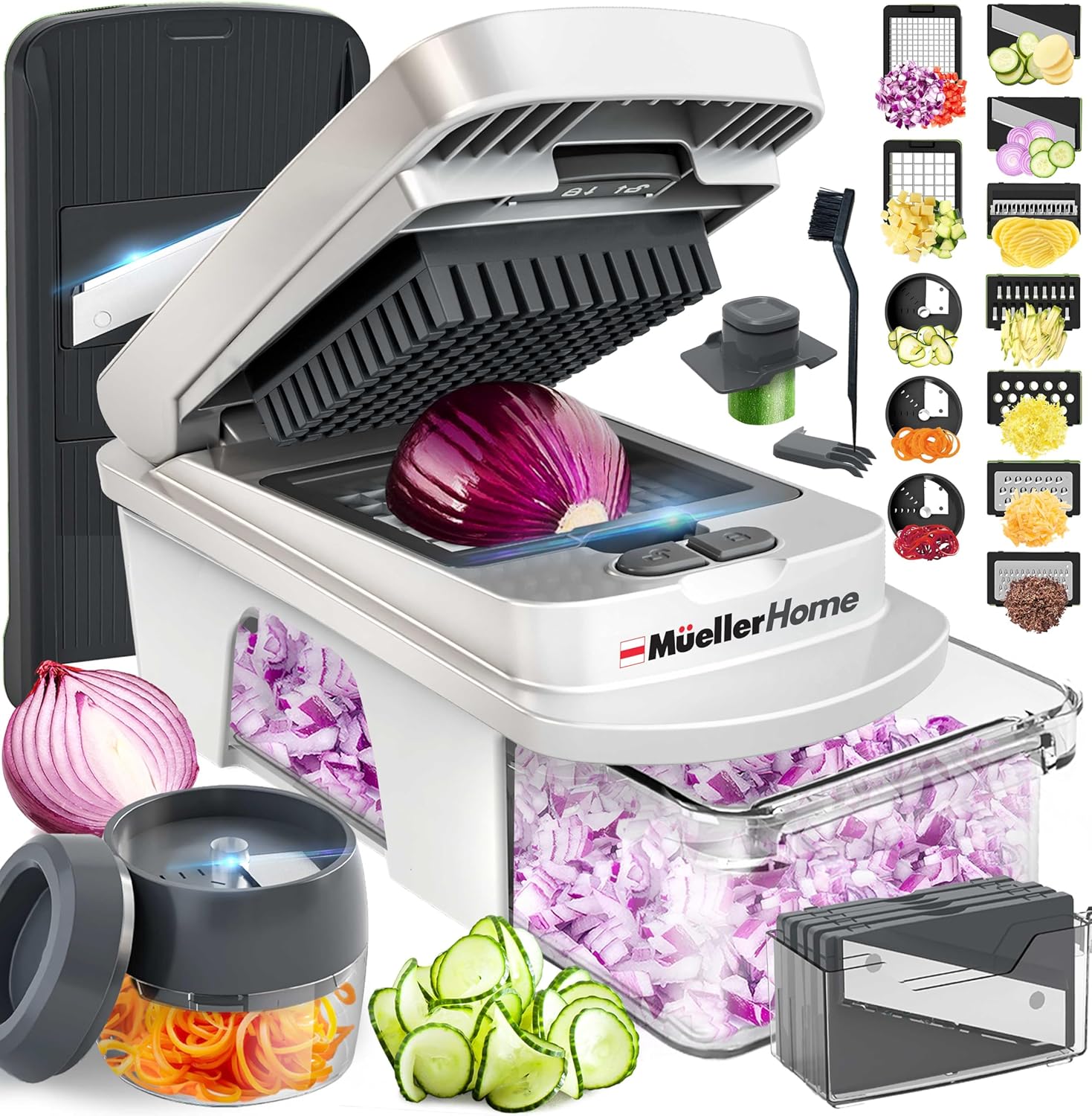 12-Blade Mandoline Slicer with Container
