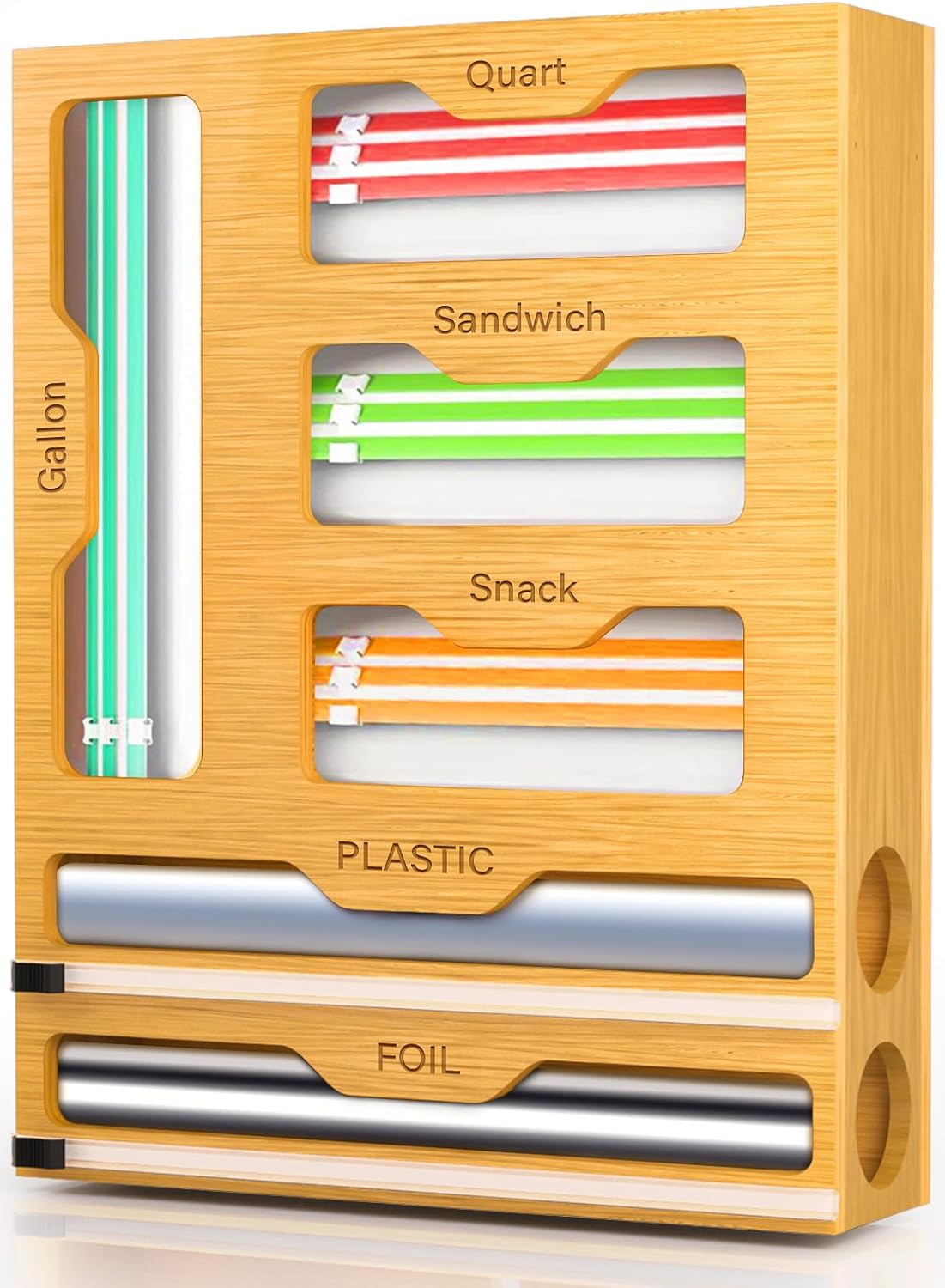 Bamboo Food Bag Organiser