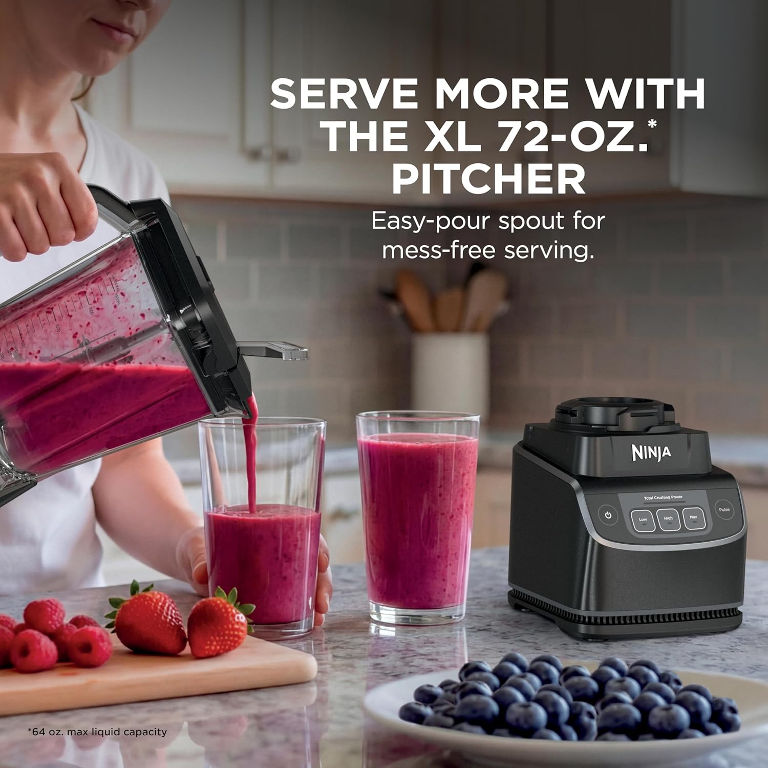 Black 1000W Professional Blender