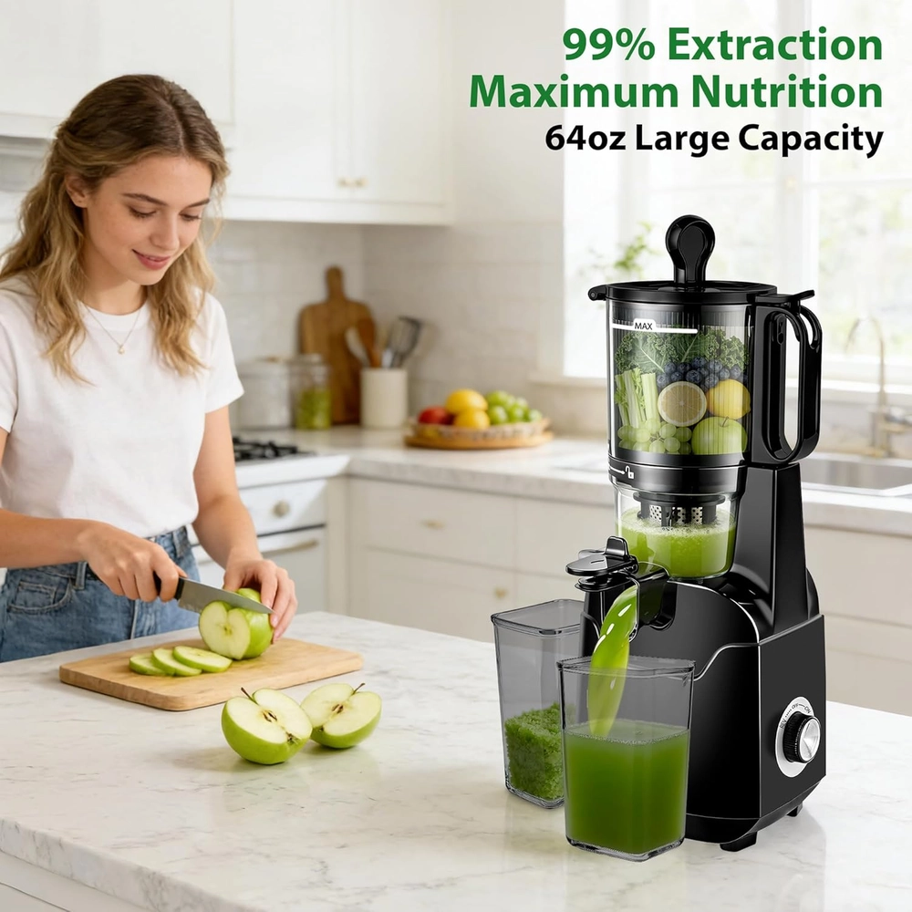 Black 64oz Cold Press Juicer