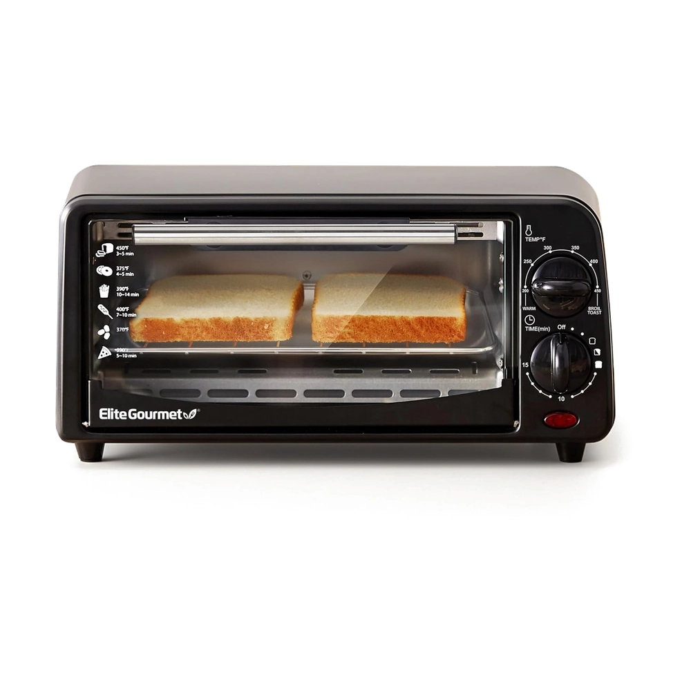Black Compact Toaster Oven