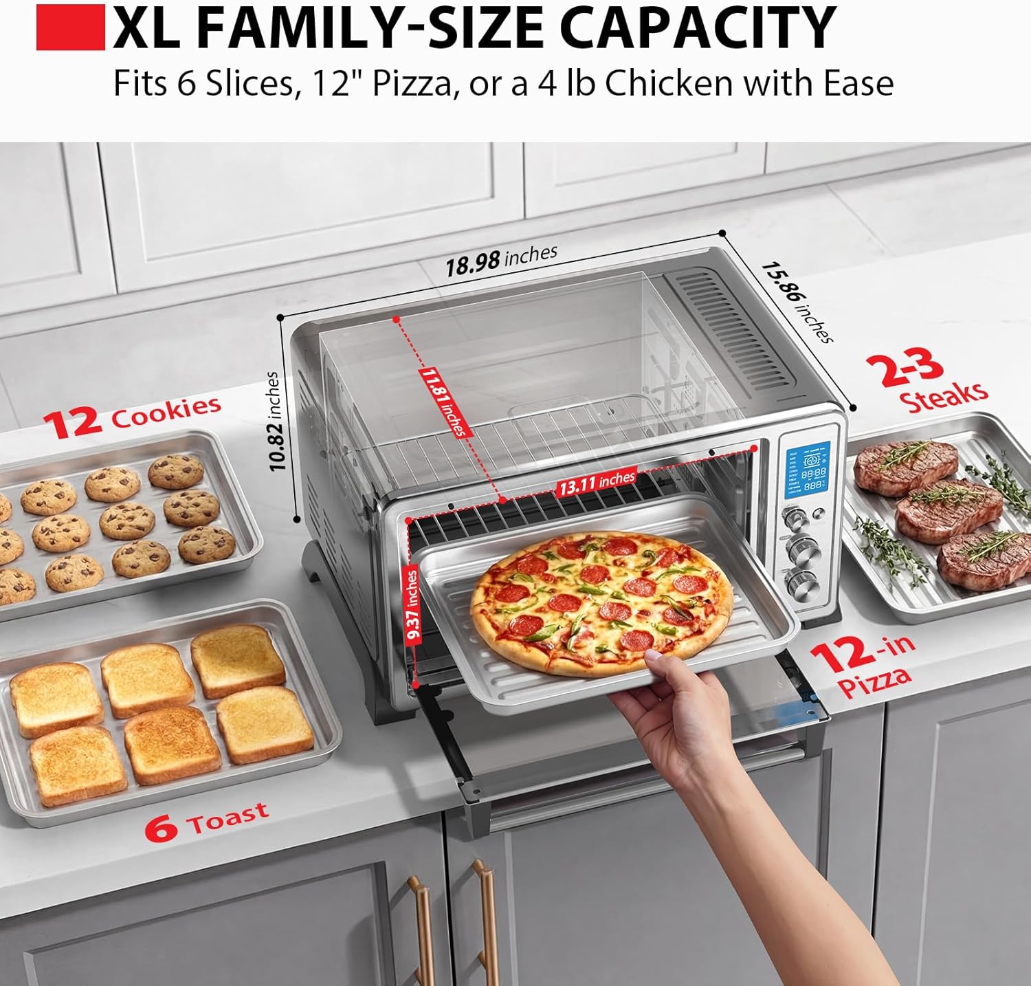 Digital Convection Toaster Oven - 10-in-1