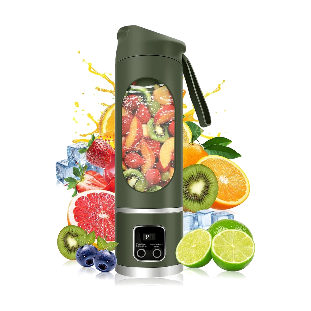 green portable USB blender