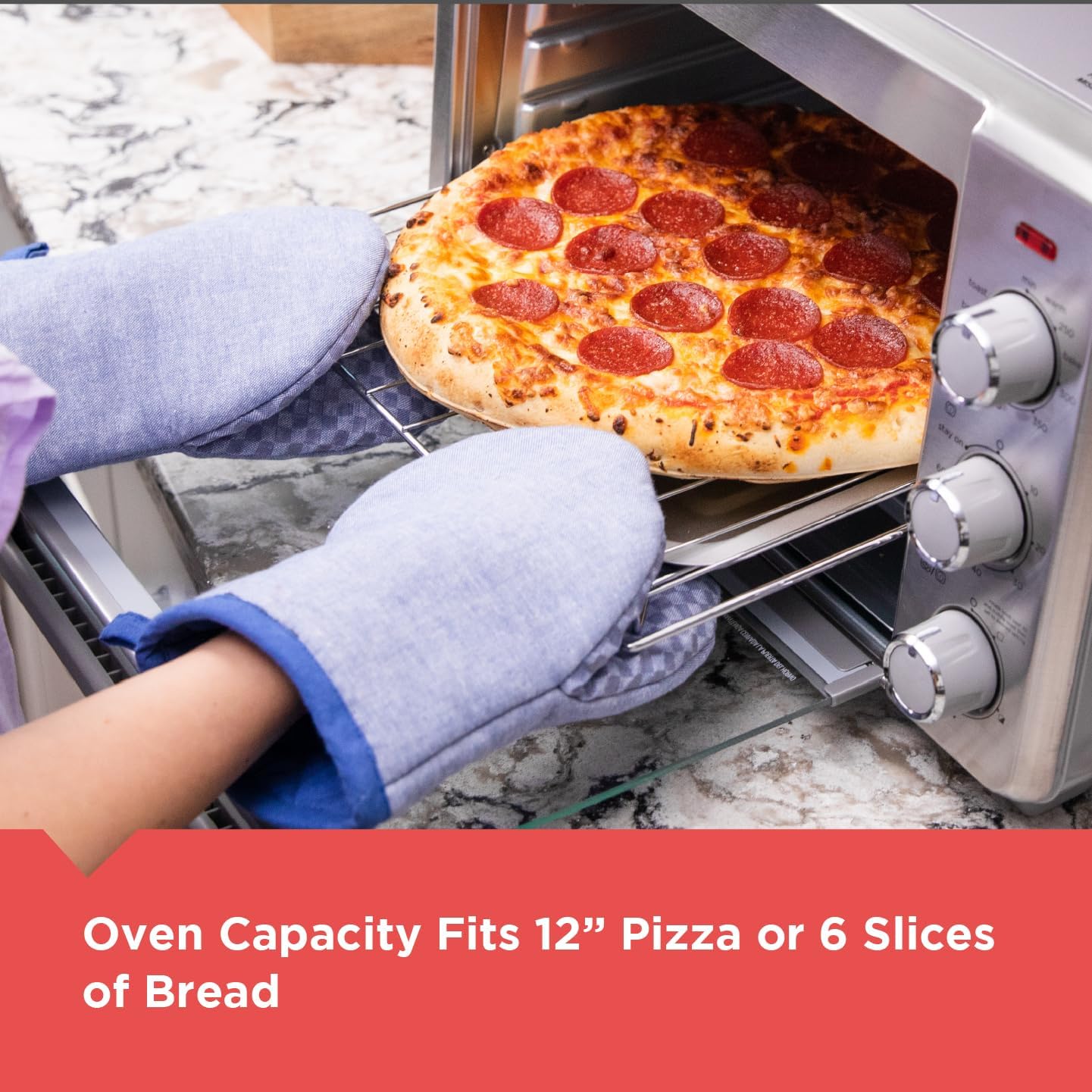 Silver Digital Air Fry Toaster Oven