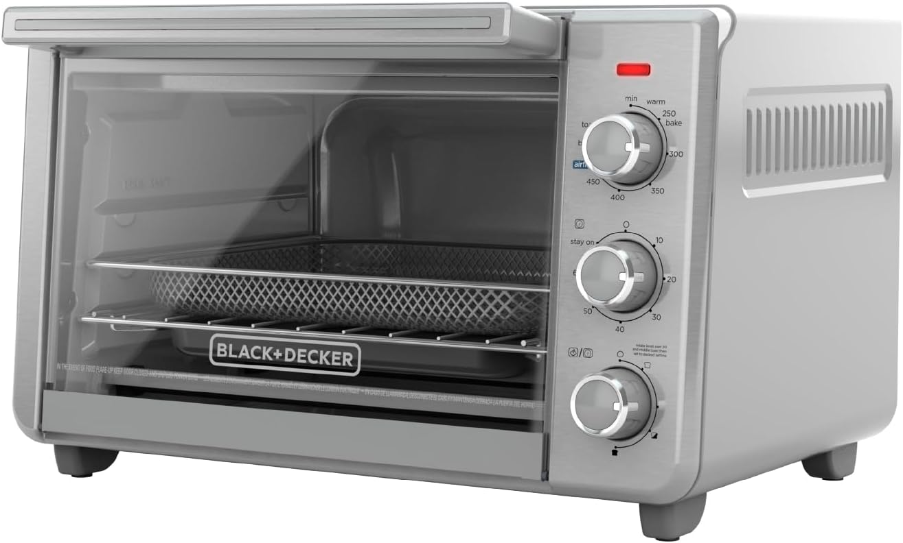 Silver Digital Air Fry Toaster Oven