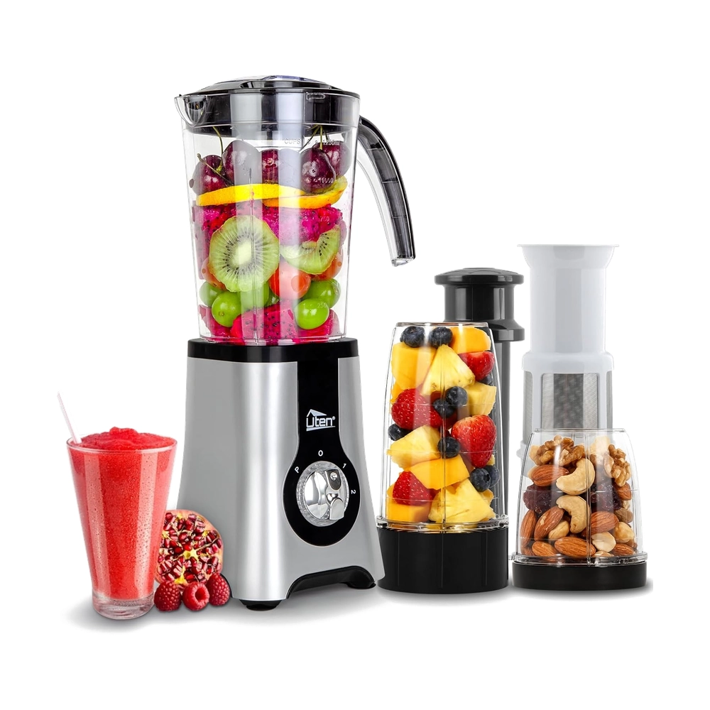 Silver Multifunction Blender with Attachments